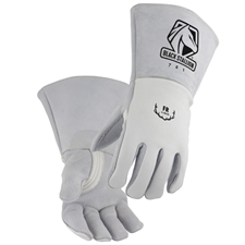 Elkskin Stick Glove with FR Cotton Lined Back, Pearl White